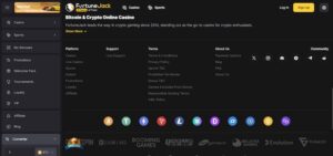 FortuneJack Payment Methods