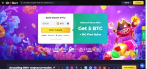 Bitstarz landing page
