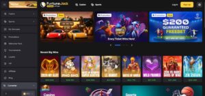 Fortunejack landing page