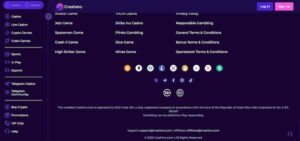 Crashino Talletukset ja Kotiutukset