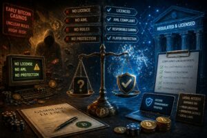 Lisensointi ja sääntely Bitcoin-kasinoalalla